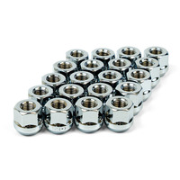 Wheel Nut Bulge Open End 12 X 1.50 Chrome 20pcs