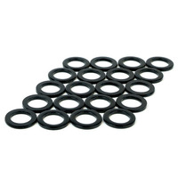 Mag Wheel Nut Washers Black Chrome 20pcs