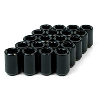 Wheel Nut Internal Hex 1/2 Black 33mm 20pcs