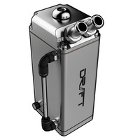 Oil Catch Tank - Polished 600ml Rectangle