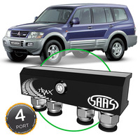 Diff Breather Kit 4 Port incl Nylon Bushes for Mitsubishi PAJERO NM-NP 2000-2006