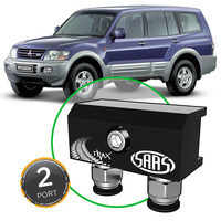 Diff Breather Kit 2 Port incl Nylon Bushes for Mitsubishi PAJERO NM-NP 2000-2006