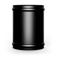 Aluminium Pipe 76mm ID x 100mm Black Anodised