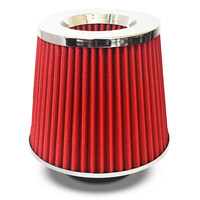 Pod Filter Red Urethane Chrome Top 76mm