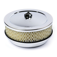 Chrome Filter Assembly 6" x 2" Holley