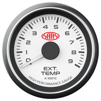 Exhaust Temp Gauge 0c-900c 52mm White Muscle Series