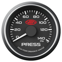 Oil Press Gauge 0-140psi 52mm Black Muscle Series