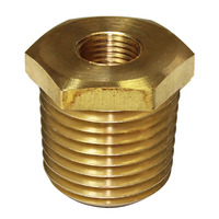 Gauge Bush Brass Adaptor 3/8"NPT to 1/8"NPT