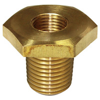 Gauge Bush Brass Adaptor M14x1.5 to 1/8"NPT