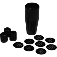 Billet Gear Knob Black Alum 8 Shift Patterns