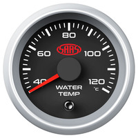 Water Temp Gauge 40c-120c 52mm Black Muscle Series 2