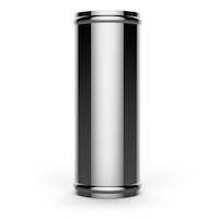 Aluminium Pipe 63mm ID x 200mm STR Polished