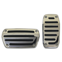 Pedal Pad Kit Chrome Auto