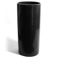 Straight 4 Ply Silicone Hose 102mm x 102mm x 254mm Black