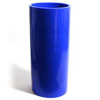 Straight 4 Ply Silicone Hose 102mm x 102mm x 254mm Blue