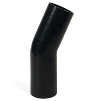 23Deg 4 Ply Silicone Hose 57mm x 57mm Black