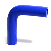 90Deg 4 Ply Silicone Hose 25mm x 25mm Blue