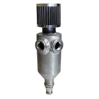Oil Catch Can Baffle 2 X -12 AN Out Raw Aluminium 500ml