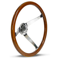 Steering Wheel Wood 15" Classic DD Satin Alloy Solid