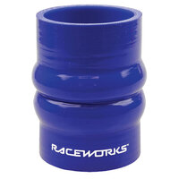 Raceworks Silicone Double Hump Hose 3'' (76mm) Blue  SHH-300BE