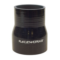 Raceworks Silicone Hose Reducer 0.75-1'' (19-25mm) Black 0.75"-1" SHR-075100BK