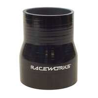 Raceworks Silicone Hose Reducer 0.75-1'' (19-25mm) Black 0.75"-1" SHR-075100BK