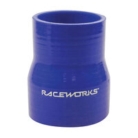 Raceworks Silicone Hose Reducer 2.75-3'' (70-76mm) Blue 2.75"-3.5" SHR-275350BE