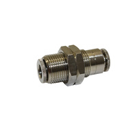 Snow Performance 1/4" Push EPDM to 1/4" Push EPDM Bulkhead Fitting - Straight