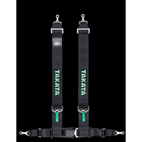 GENUINE TAKATA DRIFT 3 HARNESS 4 PIONT 3 INCH SNAP BLACK