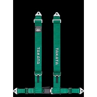 GENUINE TAKATA DRIFT 3 HARNESS 4 PIONT 3 INCH SNAP GREEN