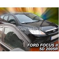 Slim-line Weather Shields FOR Ford Focus MK2 LV Hatch 3 Door 05-11