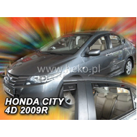 Slim-line Weather Shields FOR Honda City 4 Door 09+
