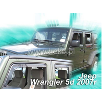 Slim-line Weather Shields FOR Jeep Wrangler 5 Door JK 07-18
