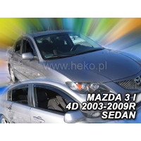 Slim-line Weather Shields FOR Mazda 3 BK 4 Door Sedan 03-08