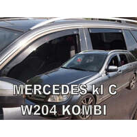 Slim-line Weather Shields FOR Mercedes C Class W204 5 Door Wagon 07-13