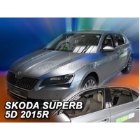 Slim-line Weather Shields FOR Skoda Superb MK3 Sedan 15+