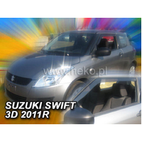 Slim-line Weather Shields FOR Suzuki Swift MK5 3 Door 10-17
