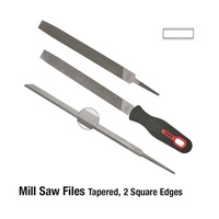 TOLEDO Tapered Mill Saw File Second Cut - 200mm 12 Pk 080302BU x12