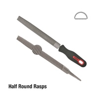 TOLEDO Half Round Rasp Second Cut - 250mm 6 Pk 141502BU x6