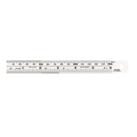 TOLEDO Stainless Steel Single Sided Rule Metric &amp; Imperial - 150mm 150A6
