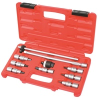 TOLEDO Universal Joint Socket Set (3/8"Sq. Dr.) Metric Hex 3-10mm 10 Pc.