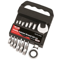 TOLEDO Ratchet Wrench Set Fixed Head Stubby - SAE 7 Pc. (3/8"-3/4"mm)