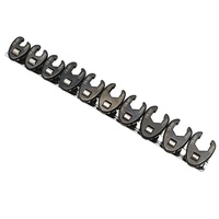 TOLEDO Crowfoot Wrench Set Flared 3/8" - Metric (10 - 19mm) 10 Pc