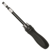 TOLEDO Screwdriver, Multi-Bit, Flexible Telesopic Shaft