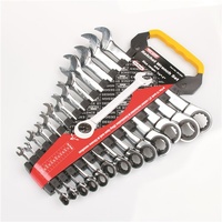 TOLEDO Ratchet Wrench Set Fixed Head - SAE 13 Pc. (1/4"-1")