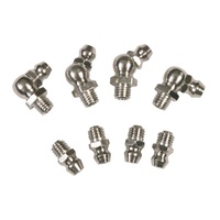 TOLEDO Grease Nipple Stainless Steel - 1/4” – 28 SAE-LT Taper Thread Short Straight (10 Pk.) 305375