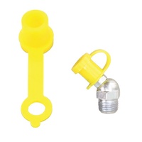 TOLEDO Grease Nipple Protective Caps - Yellow 50 Pack 305395