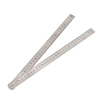TOLEDO Single Sided Stainless Steel Folding Rule Metric - 600mm 600FM