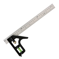 TOLEDO Adjustable Combination Square Metric &amp; Imperial - 300mm CS30012