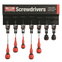 TOLEDO Strike-Thru Screwdriver Merchandiser Single Tier NTMS06